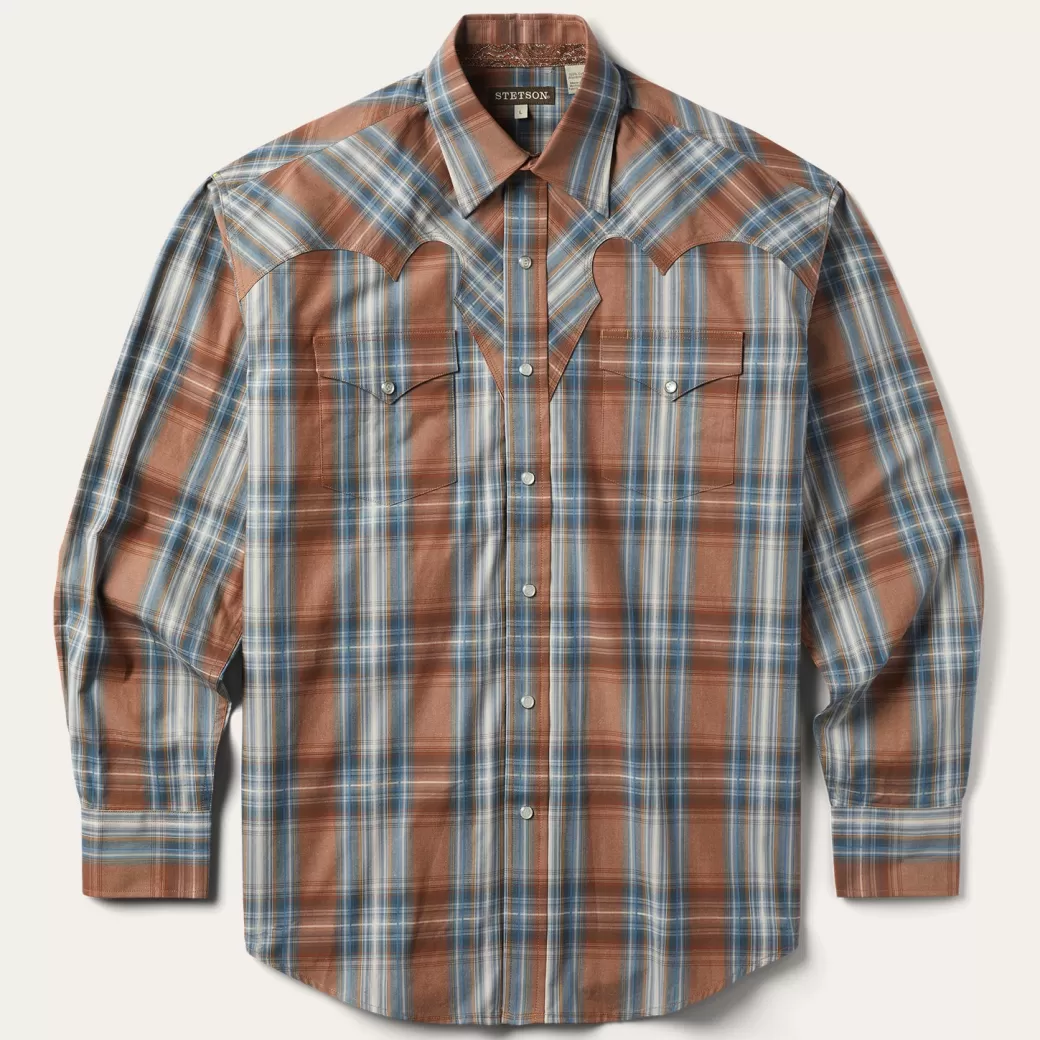 Rustic Plaid Western Shirt | Stetson New