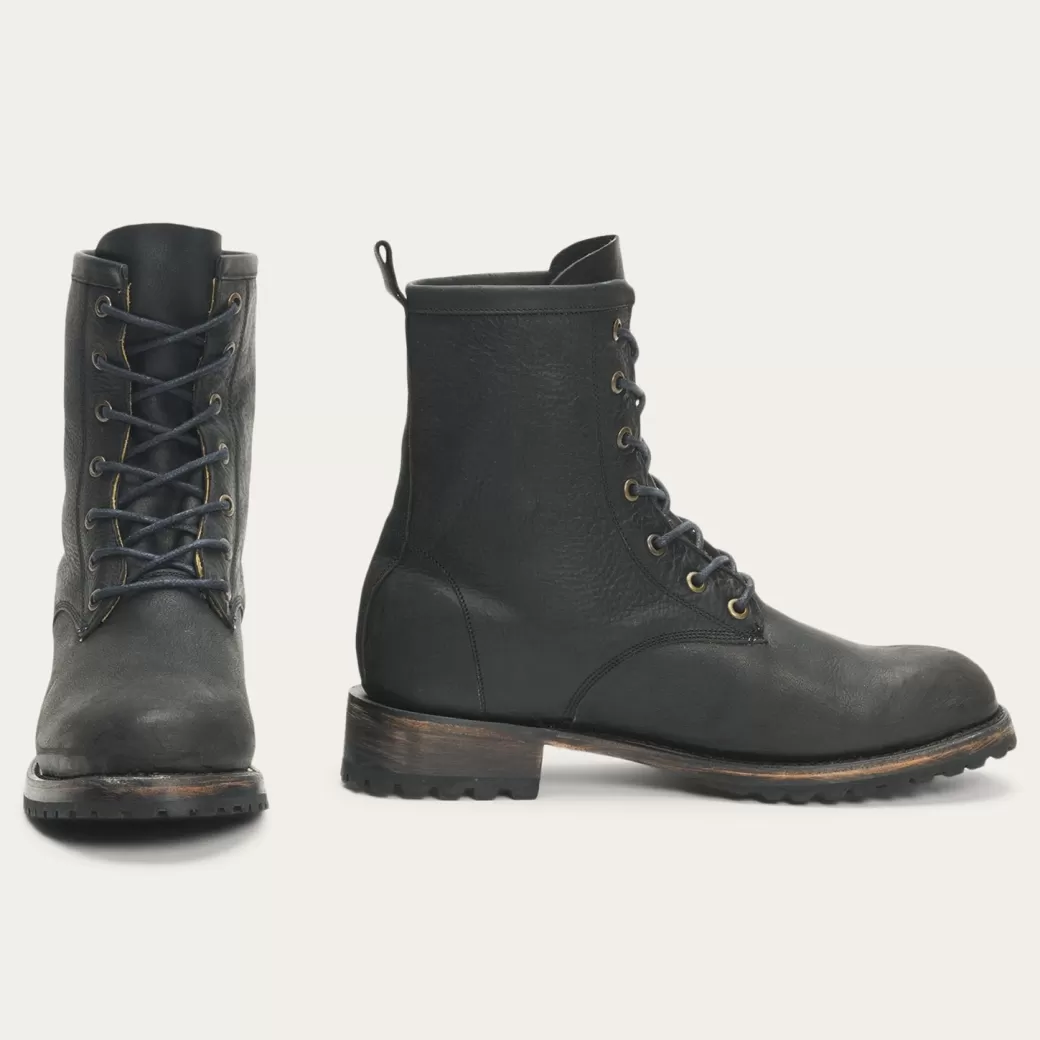 Sam Lace Up Leather Lug Boots | Stetson Clearance