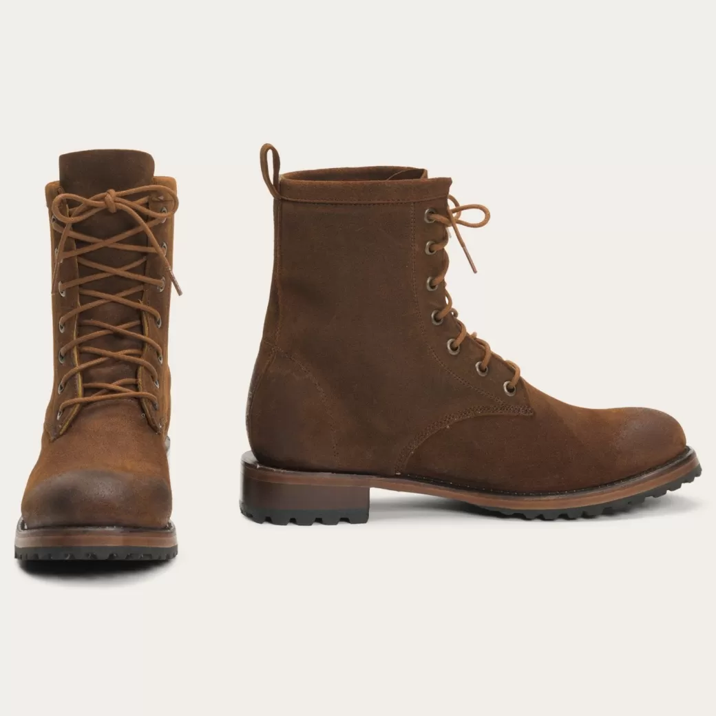 Sam Lace Up Oiled Suede Lug Boots | Stetson Clearance