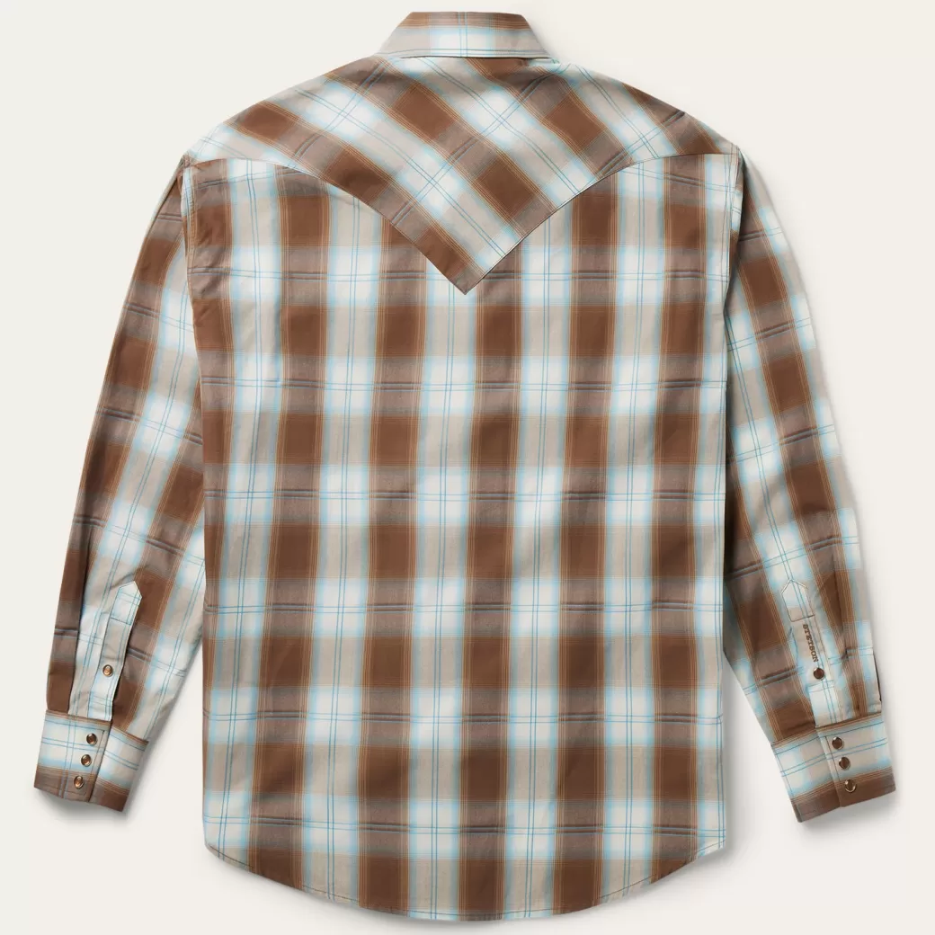 Sand Ombre Plaid Western Shirt | Stetson Shop