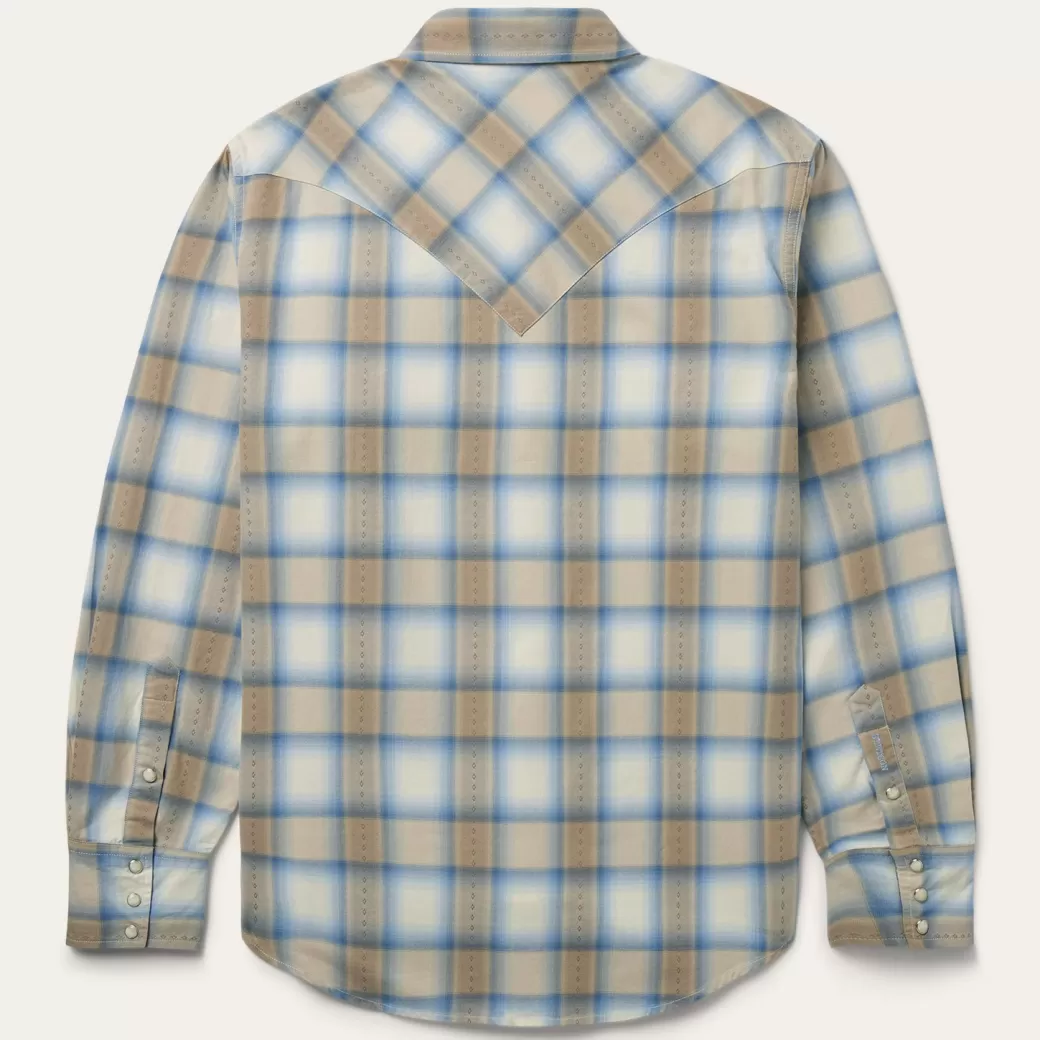 Sand Plaid Dobby Western Shirt | Stetson Store