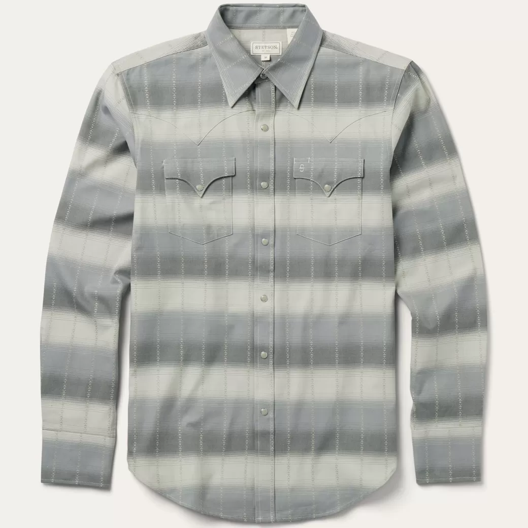 Serape Dobby Twill Western Shirt | Stetson New