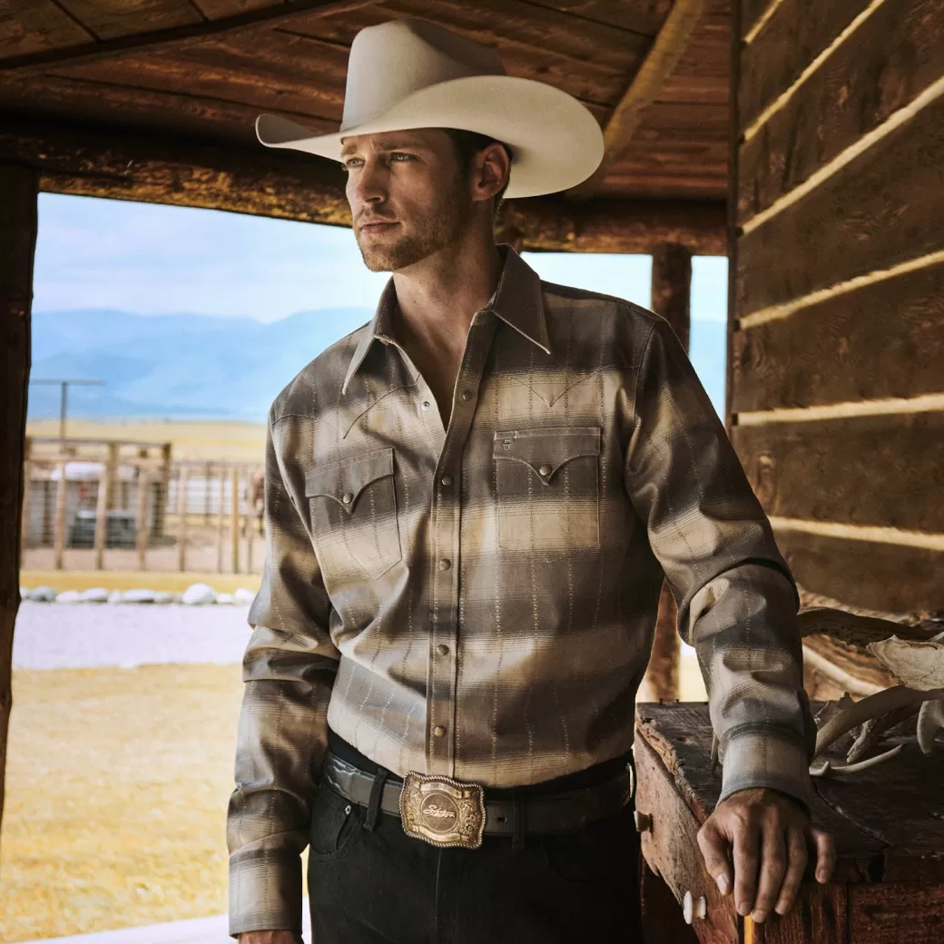 Serape Dobby Twill Western Shirt | Stetson New