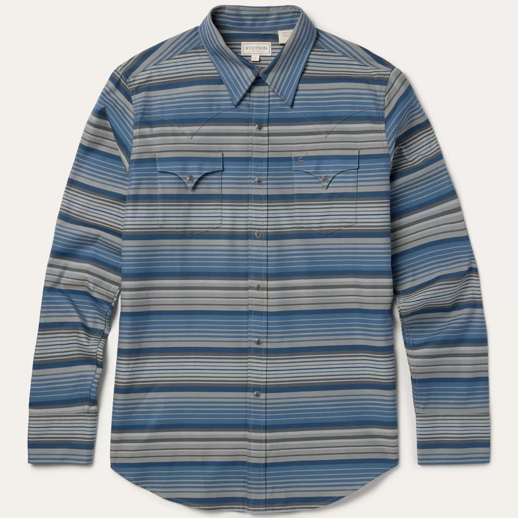 Serape Stripe Western Shirt | Stetson Cheap