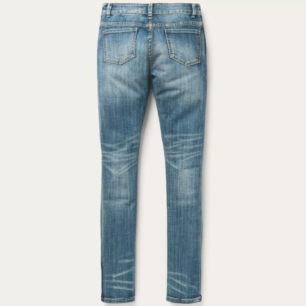 Skinny Fit Stripe Leg Jean | Stetson Fashion