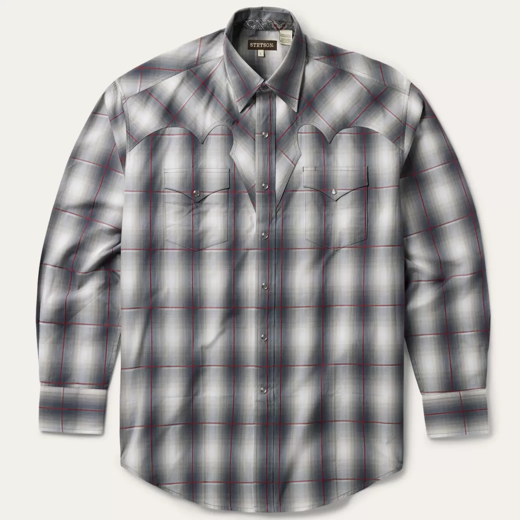 Smoke Ombre Western Shirt | Stetson Store