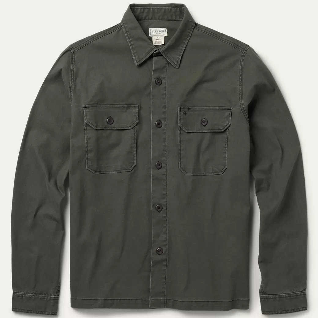 Stretch Canvas Jac-Shirt | Stetson Cheap