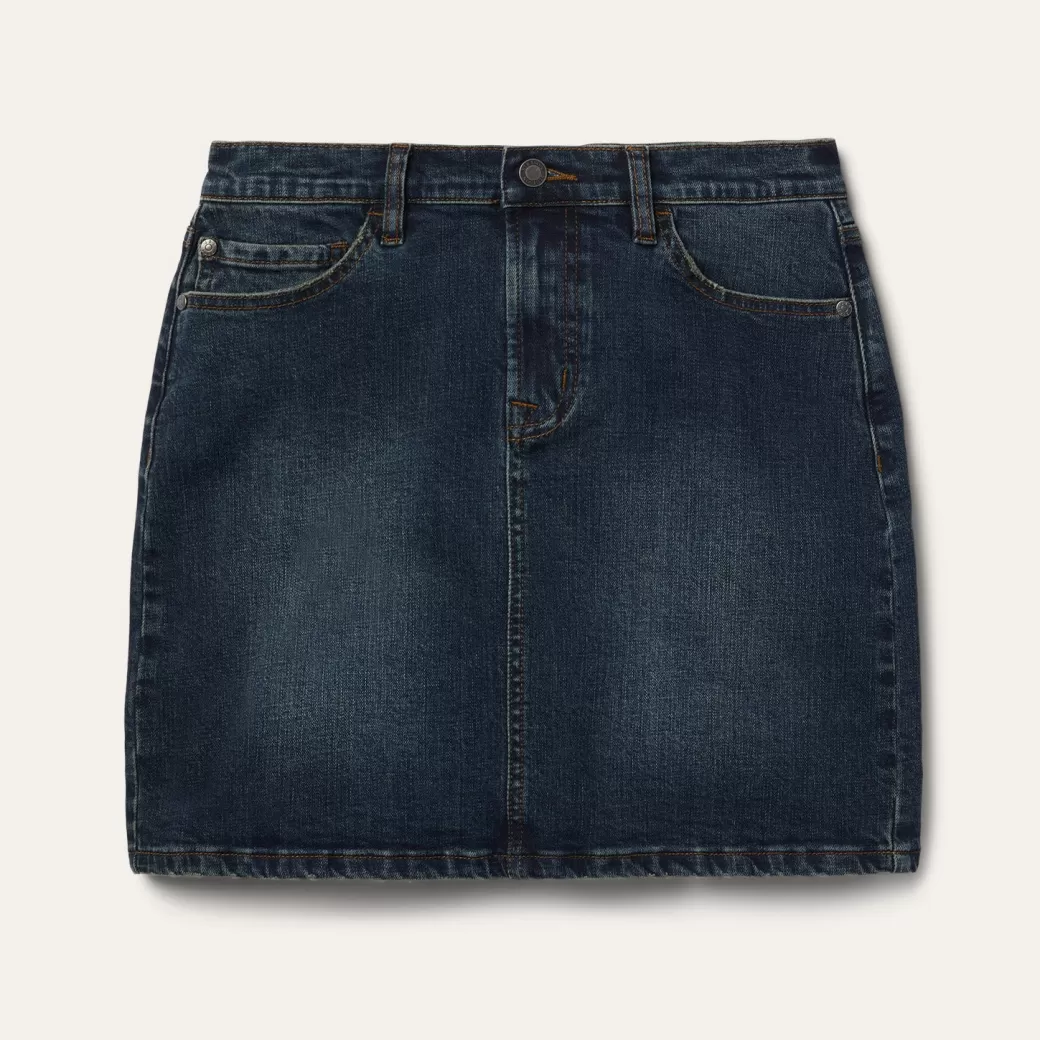 Stretch Denim 5-Pocket Skirt | Stetson New