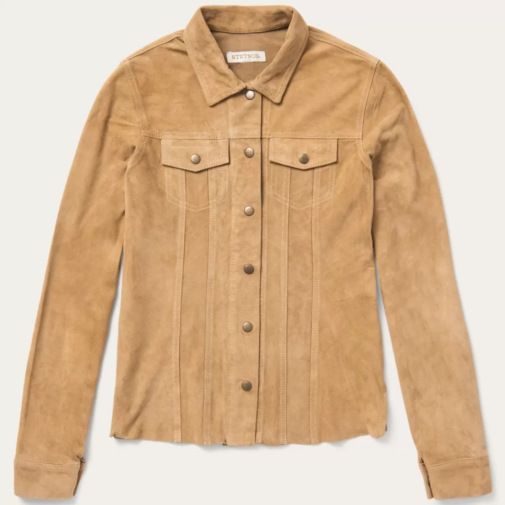 Suede Denim Shirt Jacket | Stetson Clearance