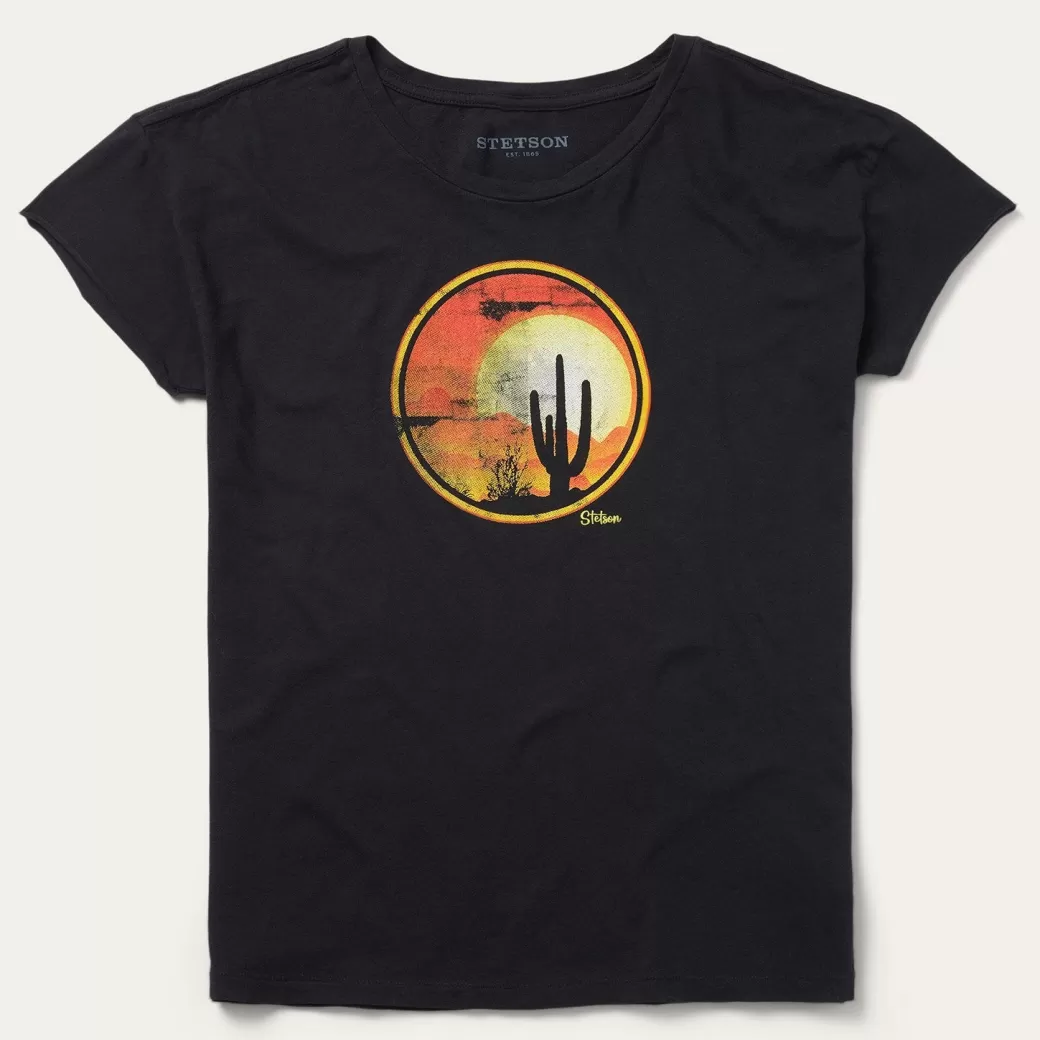 Sunset Saguaro Graphic Tee | Stetson Online