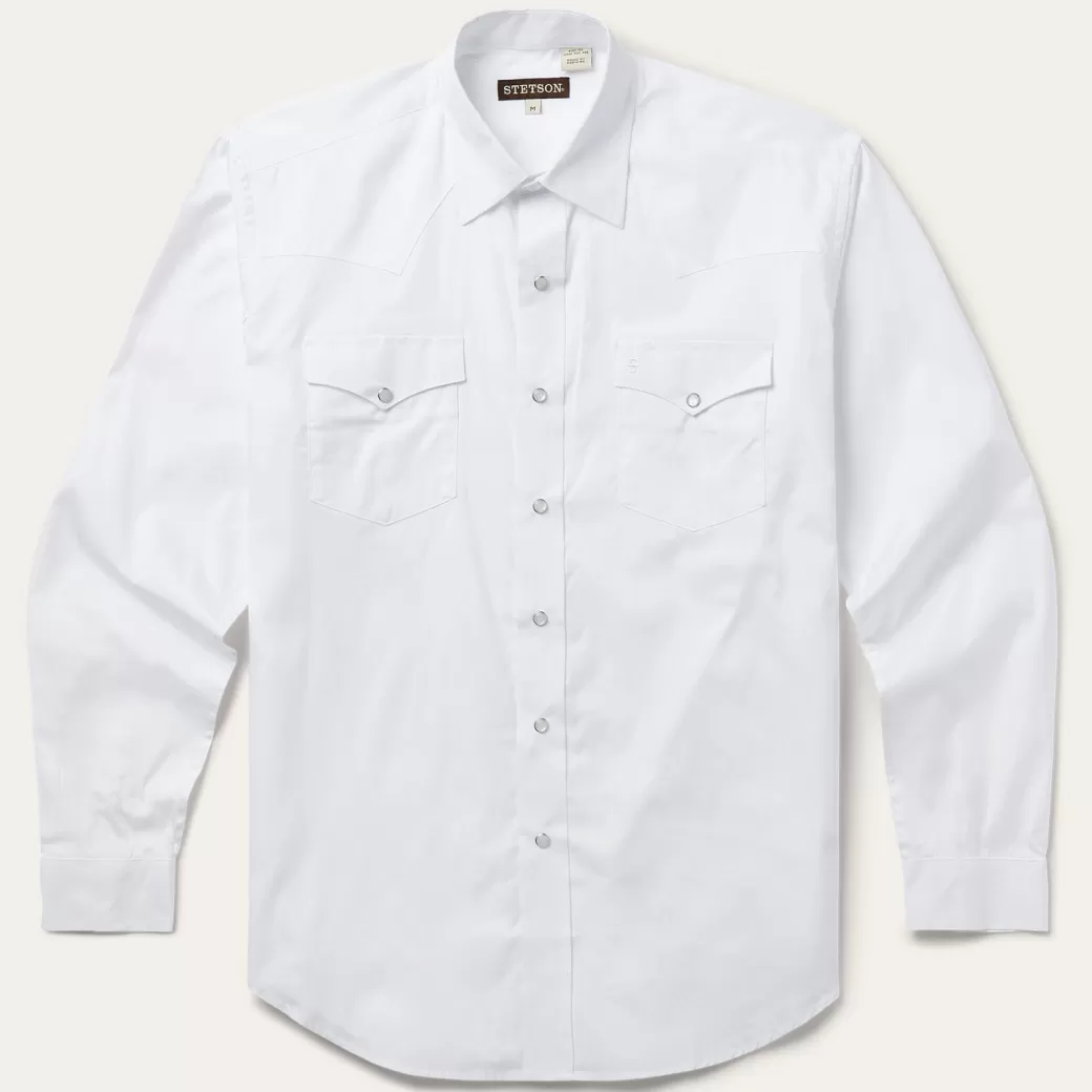 Pinpoint Oxford Western Shirt | Stetson New