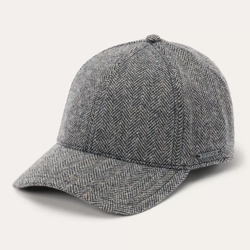 Wool Herringbone Baseball Cap | Stetson Outlet