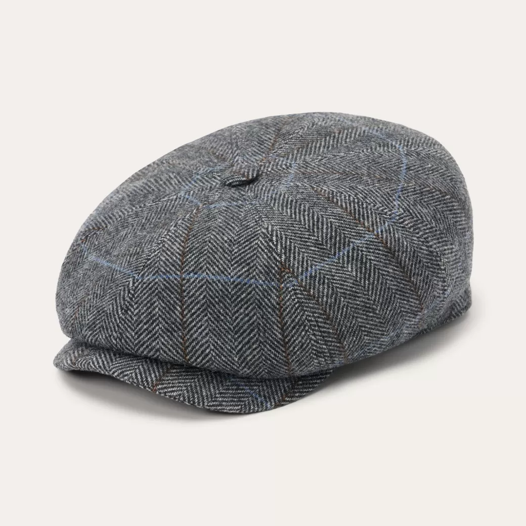 Wool Herringbone Hatteras Cap | Stetson Fashion